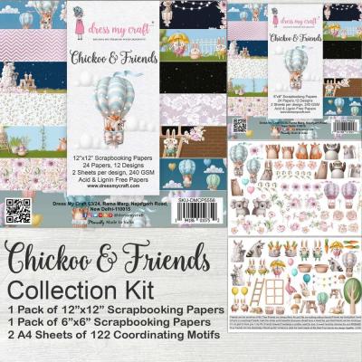 Dress My Crafts Chickoo & Friends Designpapiere - Collection Kit